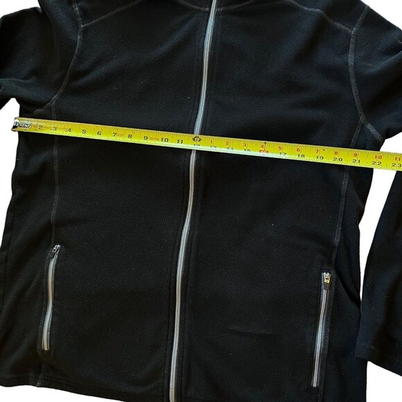Eddie Bauer Mens Black Fleece Full Zip Jacket L Pockets Light Weight Logo READ - Picture 8 of 11